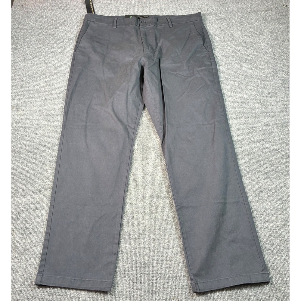 Banana Republic Straight Fit Chino Pants Mens 38x30 Gray Stretch NWT Casual